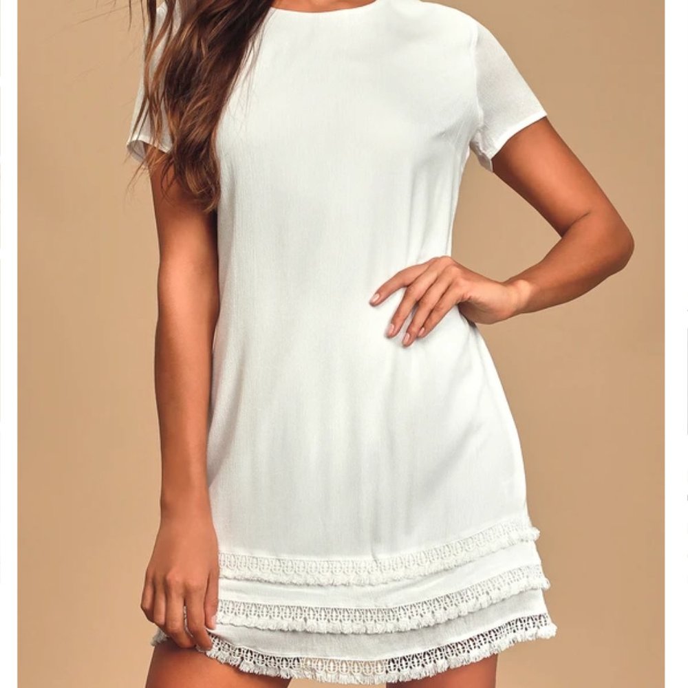 Buenos Aires White Shift Dress